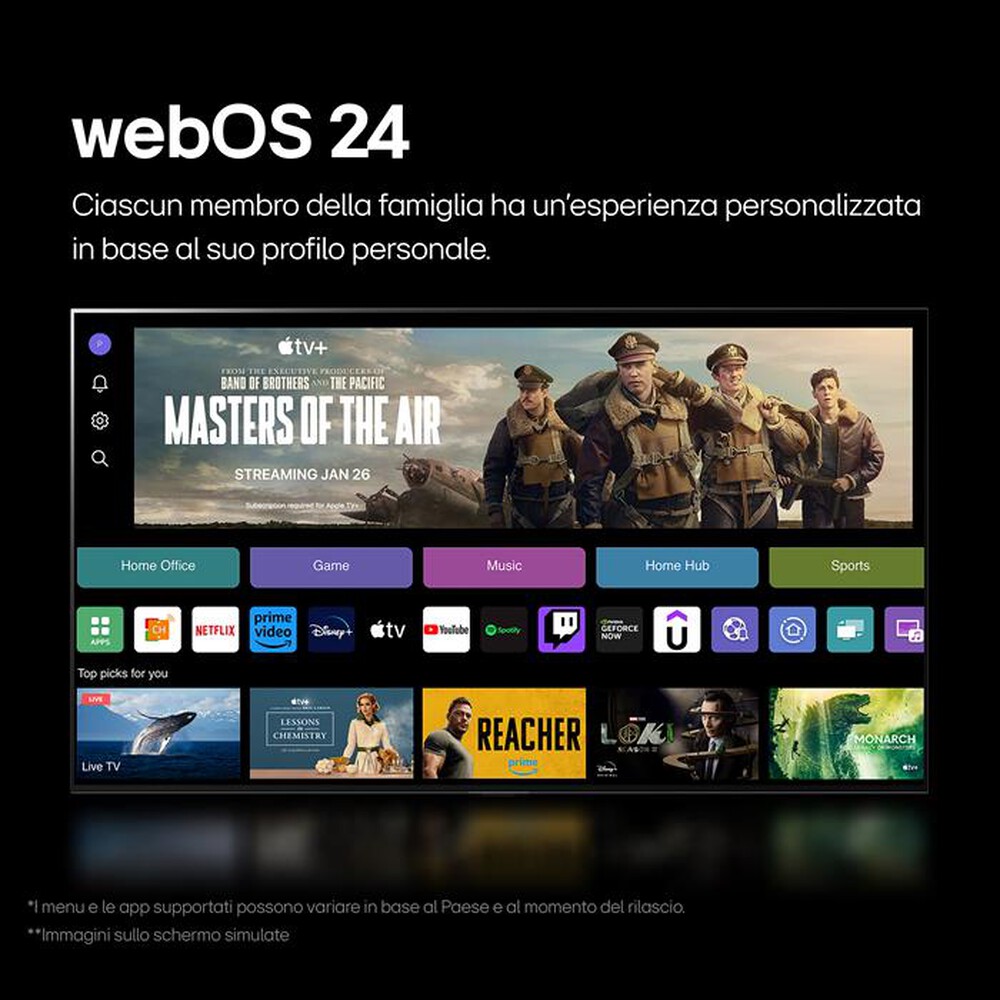 Immagine del prodotto LG - Smart TV OLED evo UHD 4K 48" Serie C4 OLED48C44LA-Marrone