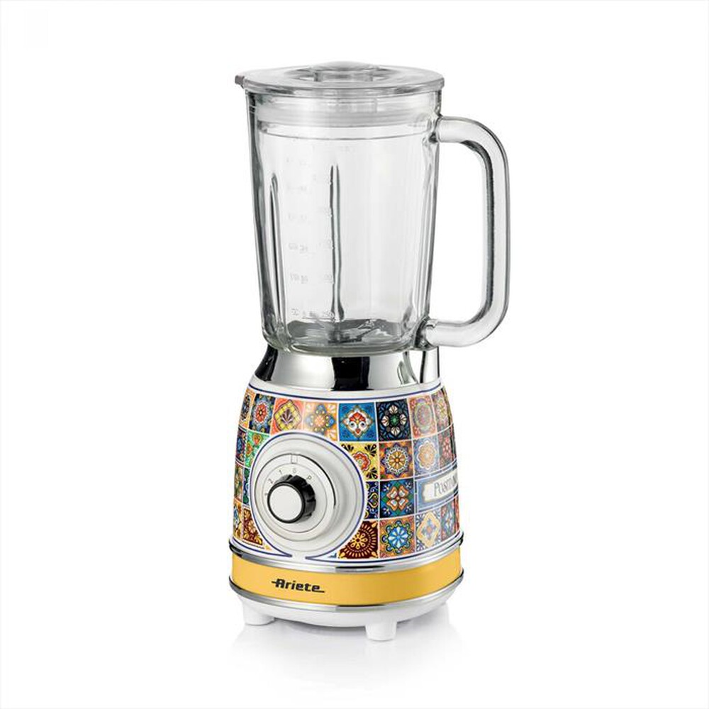 ARIETE - 0583/0P FRULLATORE CON TAZZA IN VETRO POSITANO-Multicolore