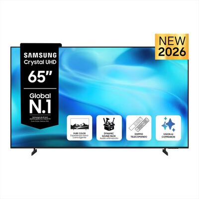 SAMSUNG - Smart TV Crystal 4K Vision AI 65" UE65U8000HUXZT-Black