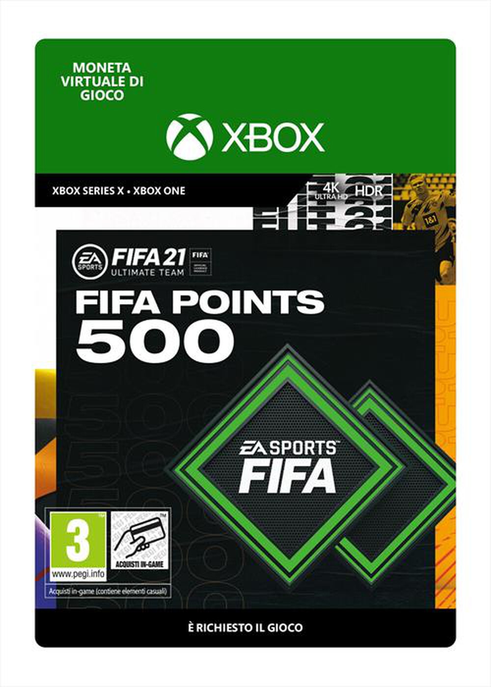 Immagine del prodotto MICROSOFT - FIFA 21 Ultimate Team 500 Points
