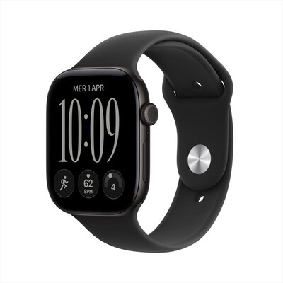 APPLE - Watch Series 12 GPS + Cellular 46mm Alluminio Nero-Sport Band Nero - S/M
