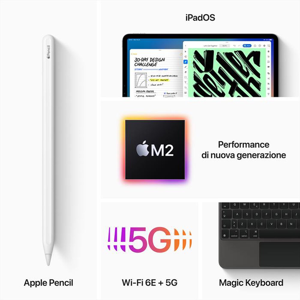 Immagine del prodotto APPLE - iPad Pro 12,9" WIFI + CELLULAR 256GB-Argento