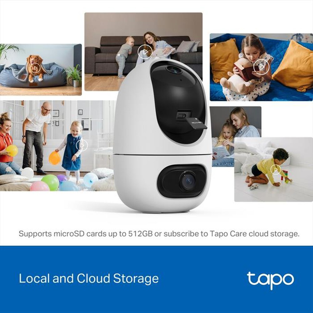 Immagine del prodotto TP-LINK - IP CAM MOTORIZZATA CON DOPPIO OBIETTIVO-Bianco