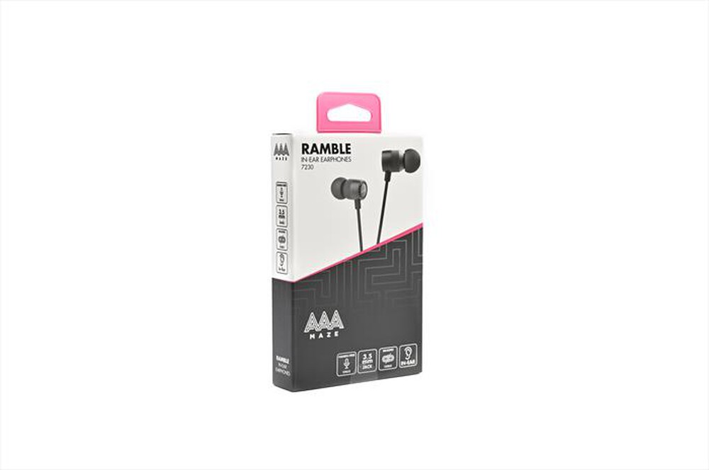Immagine del prodotto AAAMAZE - AURICOLARI A FILO IN-EAR EA-1-Nero