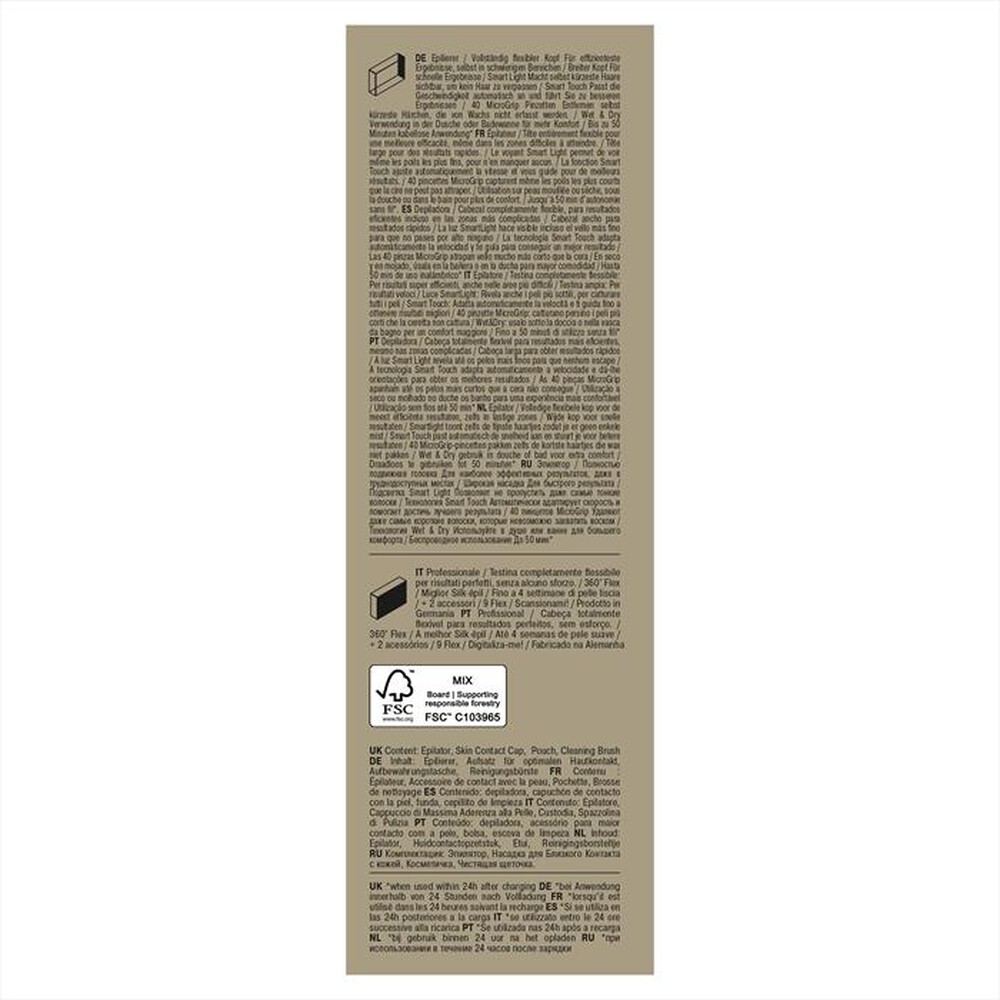 Immagine del prodotto BRAUN - Epilatore SILK-&Eacute;PIL 9 9-011-BIANCO/ORO