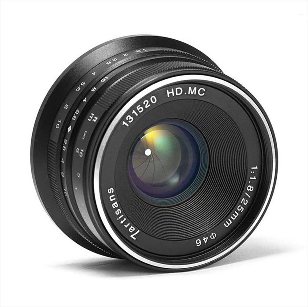 7ARTISANS - OBIETTIVO 25MM F1.8 M43 X PANASONIC/OLYMPUS-Black