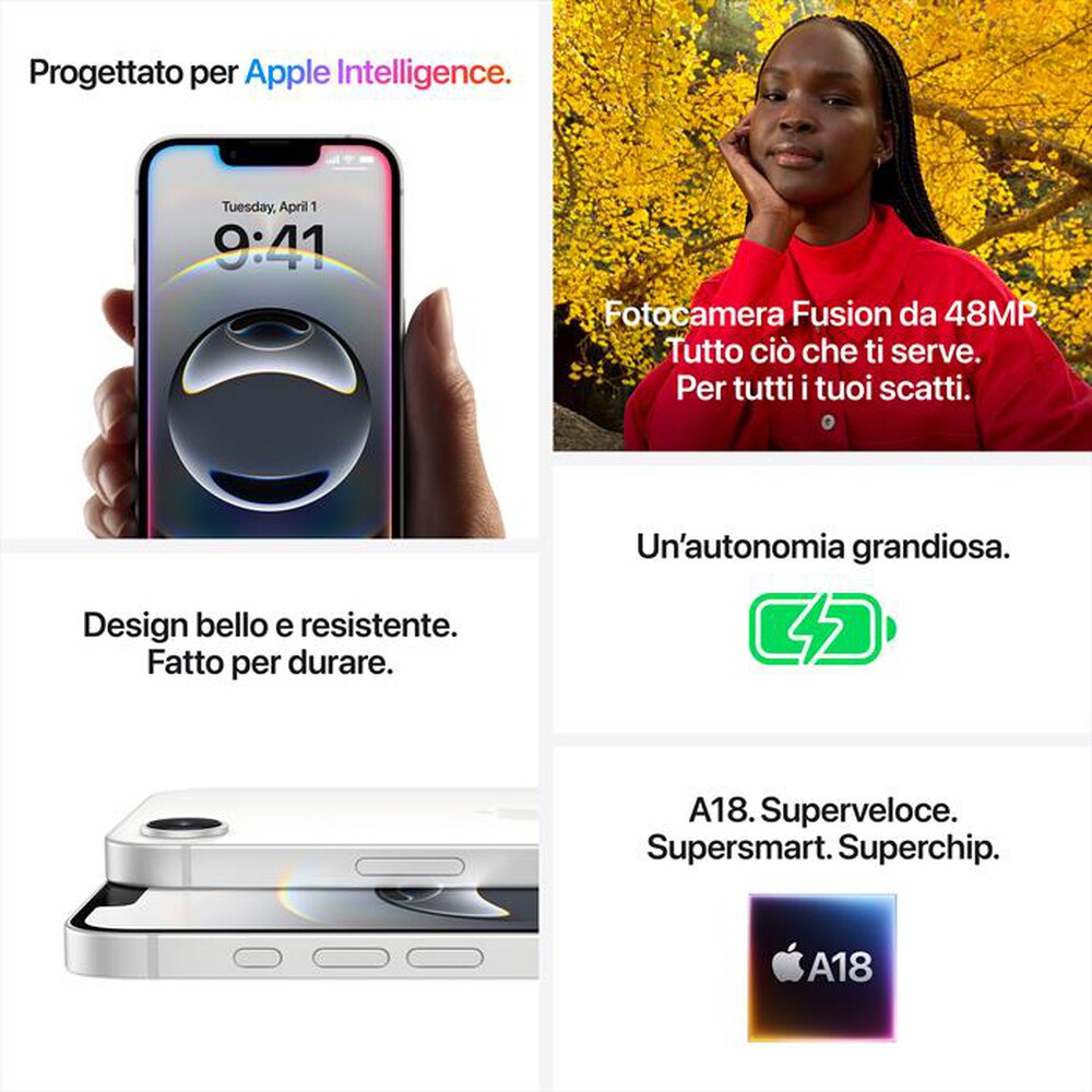 Immagine del prodotto APPLE - iPhone 16e 128GB-Nero