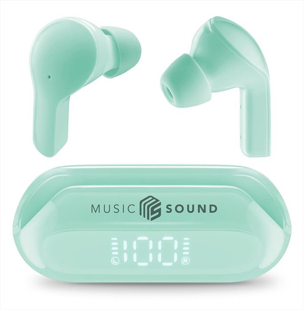 Immagine del prodotto CELLULARLINE - Auricolare bluetooth BTMSTWSSLIDEG-Verde