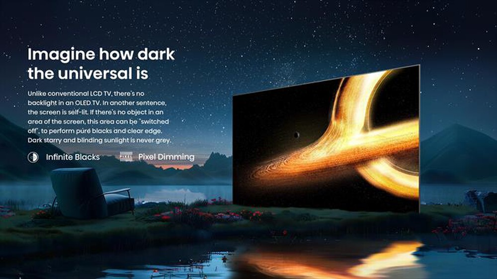 Immagine del prodotto HISENSE - Smart TV OLED 65" 4K Ultra HD 65A86N 120Hz-NERO