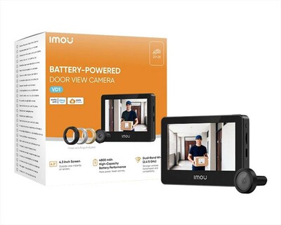 IMOU - VIDEO SPIONCINO VD1-NERO