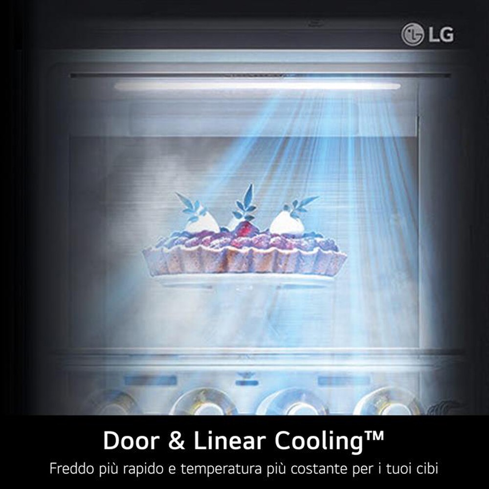 Immagine del prodotto LG - Frigorifero side by side GSLE91MBAC Classe C 628L-Metal Sorbet