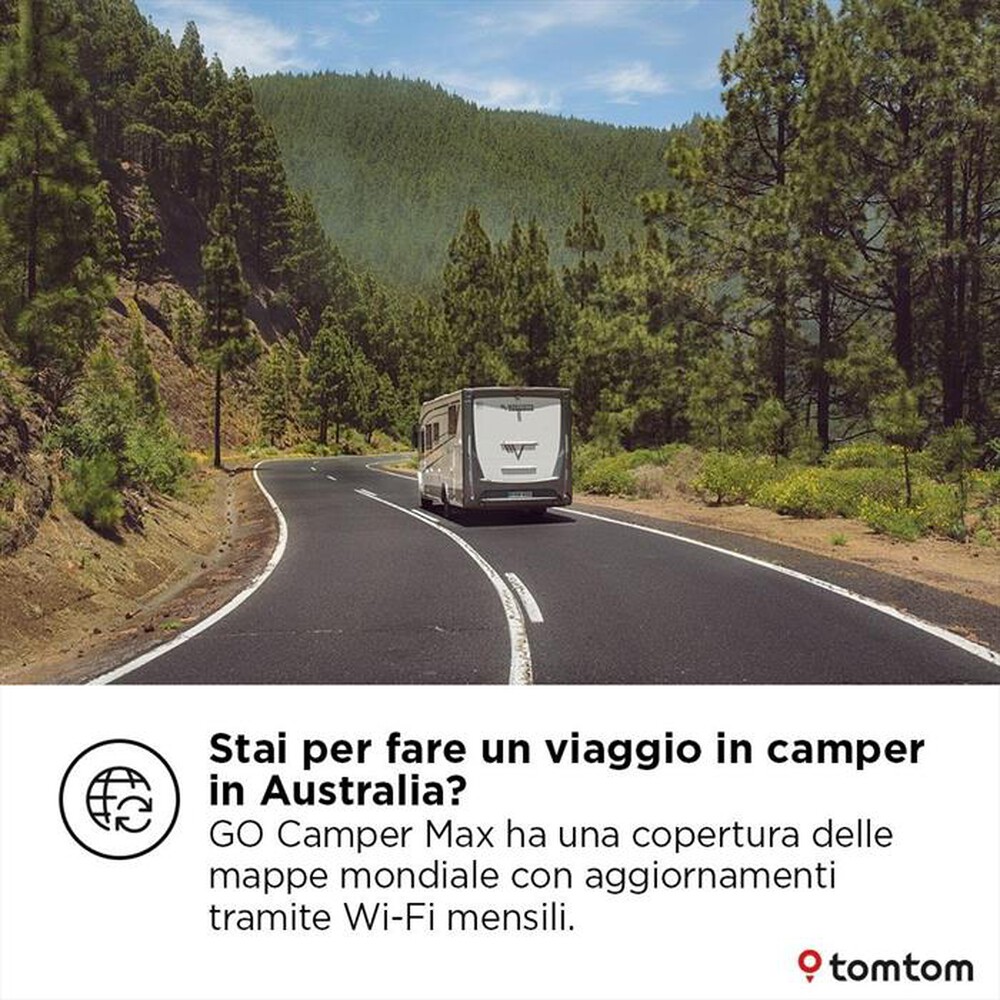 Immagine del prodotto TOM TOM - Navigatore portatile GO CAMPER MAX 2A GENERAZIONE-Nero