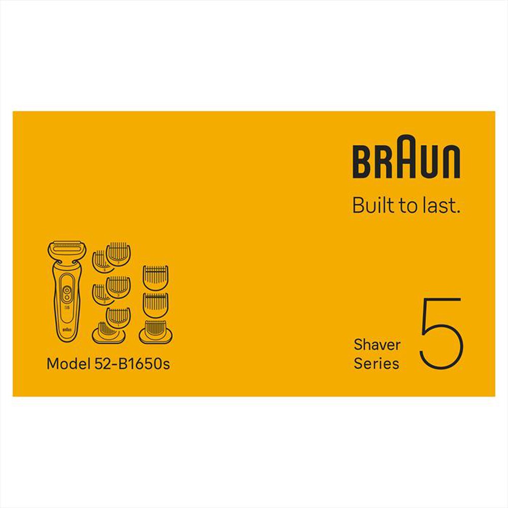 Immagine del prodotto BRAUN - Rasoio SHAVER 52-B1650S-BLU