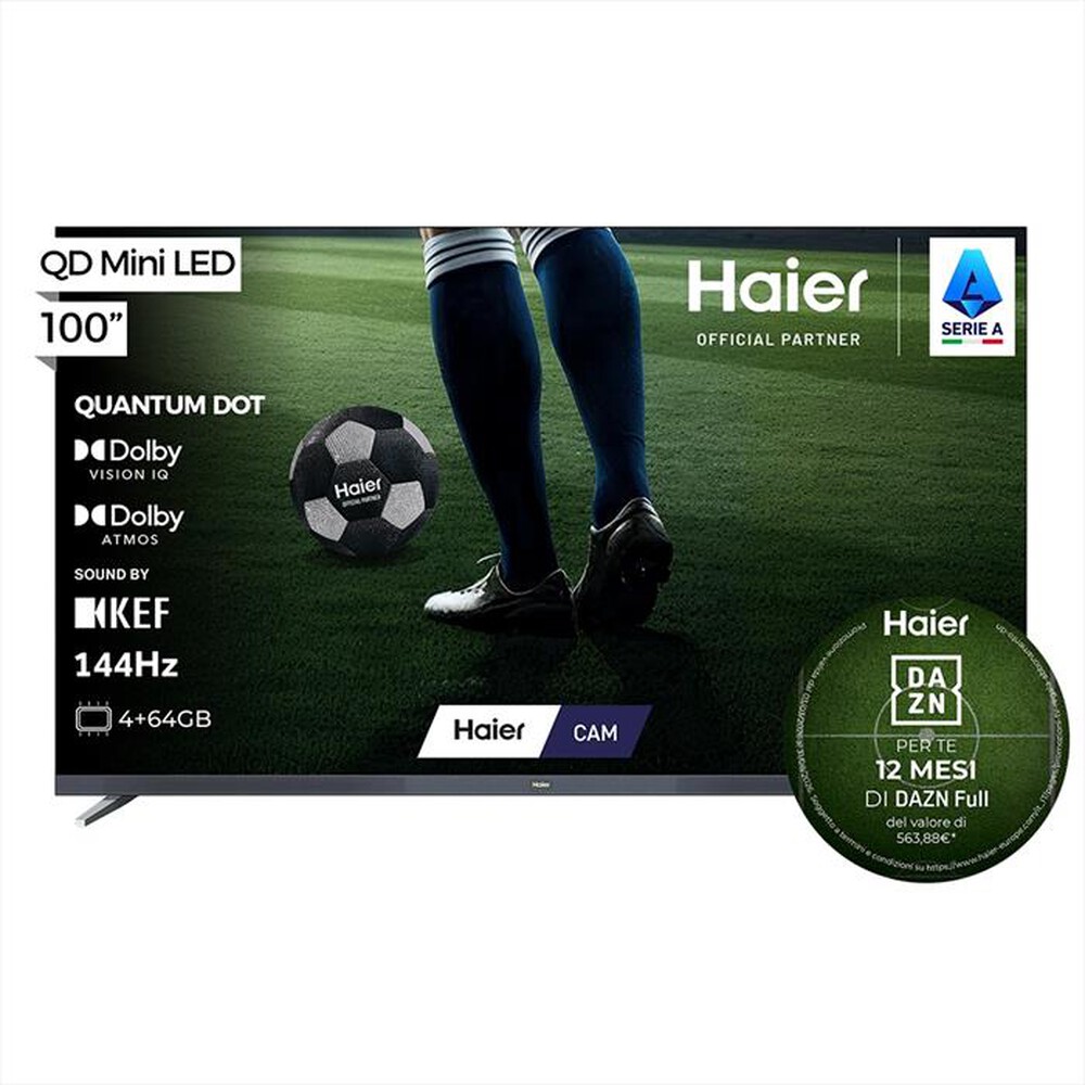 Immagine del prodotto HAIER - Smart TV QD-Mini QLED 100" H100M96FUX-Nero