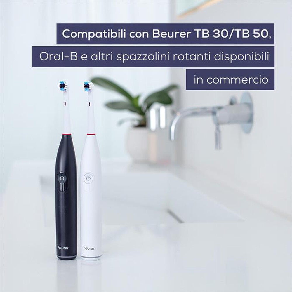 Immagine del prodotto BEURER - Testine spazzolini rotanti Beurer TB Clean 4pz-Bianco
