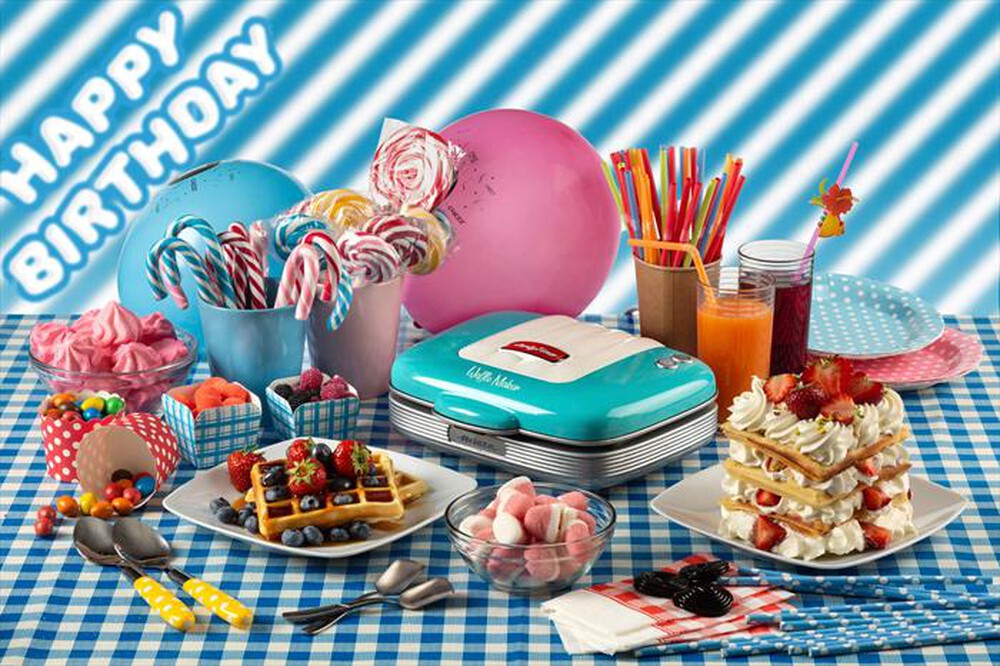 Immagine del prodotto ARIETE - 1973 Party Time Macchina per Waffle-celeste
