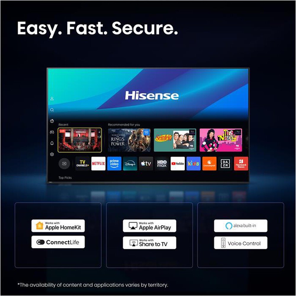 Immagine del prodotto HISENSE - Smart TV QLED 4K 50" 50E79S-NERO