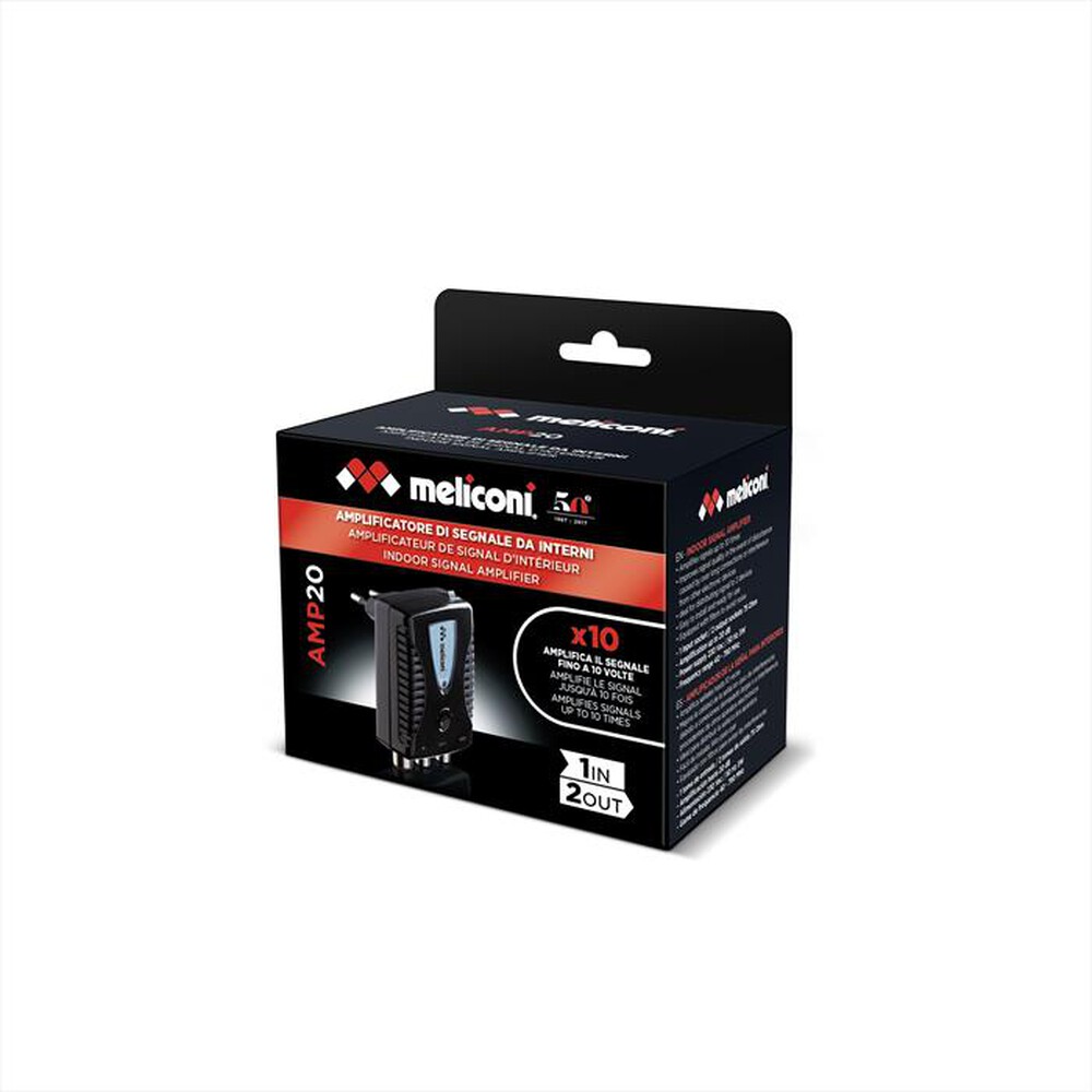 Immagine del prodotto MELICONI - AMP-20 - Amplificatore d'antenna digitale xInterni-Nero